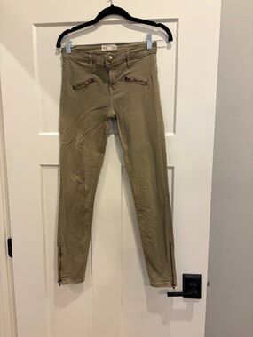 Current/Elliott Green Zipper Skinny